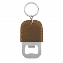 Personalised Genuine Leather Bottle Opener Keyring
