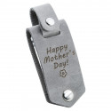 Personalised Genuine Leather Photo Holder Keyring