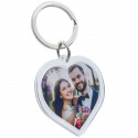 Personalised Acrylic Photo Keyring - Heart
