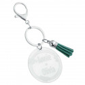 Personalised Acrylic Keyring with Tassel - Ornamental Design