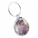 Personalised Luxury Circle Keyring with Photo