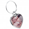 Personalised Luxury Heart Keyring with Photo