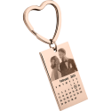 Engraved Photo and Calendar Keyring