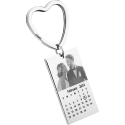 Engraved Photo and Calendar Keyring