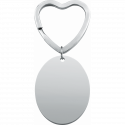 Personalised Oval Photo Engraved Keyring