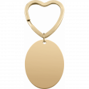 Personalised Oval Photo Engraved Keyring