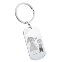 Personalised Drawing to Engraving Military Tag Keyring