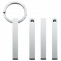 3D Rectangular Bar Engraved Keyring