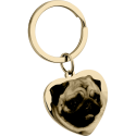 Personalised Heart Dog or Cat Photo and Text Engraved Keyring