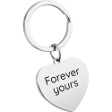Engraved Heart Keyring