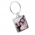 Personalised Luxury Square Keyring with Dog or Cat Photo