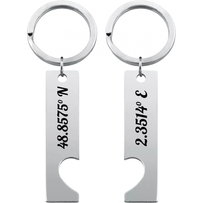 Personalised Heart Keyrings with Engraved...