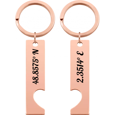 Personalised Heart Keyrings with Engraved...