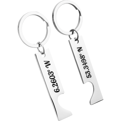 Personalised Heart Keyrings with Engraved...