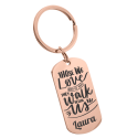 Personalised Memorial Photo Engraved Keyring