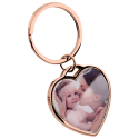 Personalised Memorial Luxury Rectangle Keyring with Photo