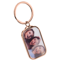 Personalised Memorial Luxury Heart Keyring with Photo