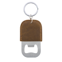 Personalised Leather Bottle Opener Keyring with Engraved Name, Gift for Him