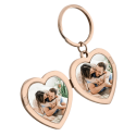 Personalised Couple’s Heart Locket Keyring - Perfect Match