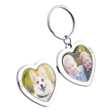 Engraved Locket Keyring with Photos for Couples - You are my heart