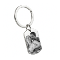 Personalised Dog Tag Photo Keyring – Front Image & Back Inscription